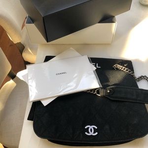 Chanel Cross Body Bag with Chrome Hardware